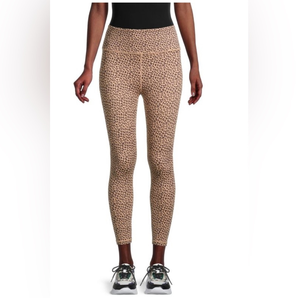 ALL FENIX‎ High-Waisted Leopard-Print 7/8 Leggings Size Medium Women’s
